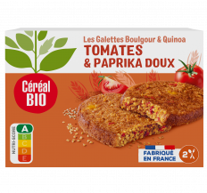 GALETTES QUINOA & BOULGOUR à la tomate