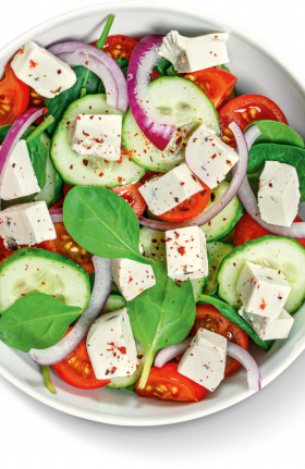 SALADE GRECQUE AU TOFU 