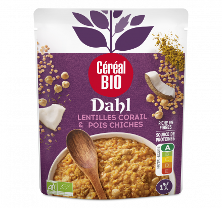 DAHL koraallinzen, kikkererwten, kokosmelk en komijn