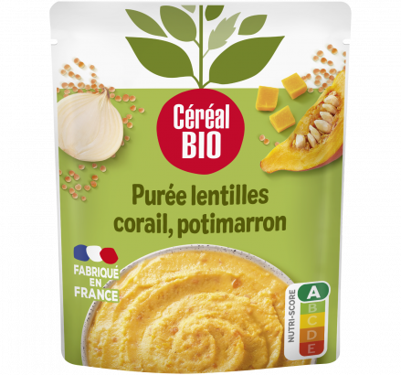 PURÉE lentilles corail & potimarron