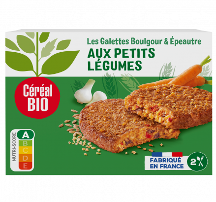 GALETTES EPEAUTRE & BOULGOUR aux petits légumes